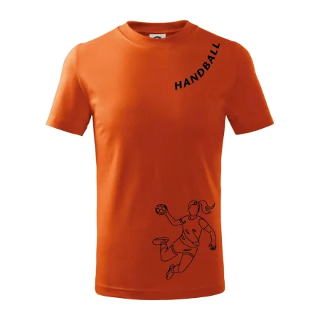 Handball nápis šikmo