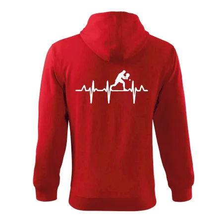 EKG stolní tenista stojící