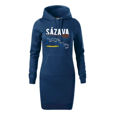 Mapa řeky Sázavy