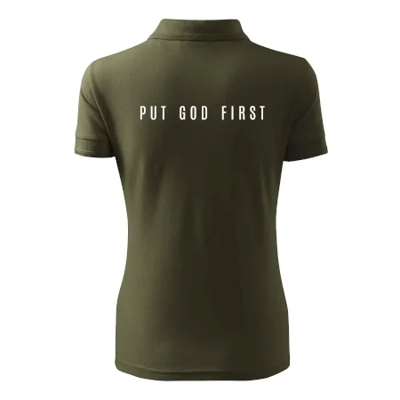 Put God first slabý nápis