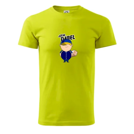 Jsem ďábel doručovatel modro žlutý