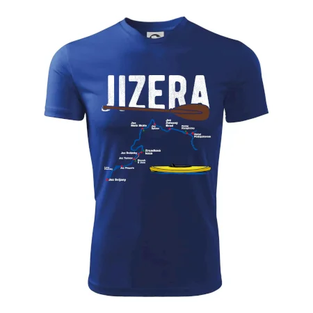 Mapa řeky Jizery