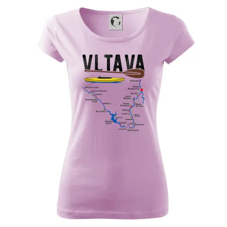 Mapa řeky Vltavy