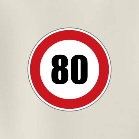 Dopravní značka - omezení rychlosti 80