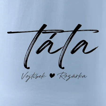 Triko táta psací se jmény dětí