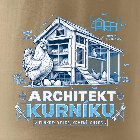 Architekt kurníku technický výkres