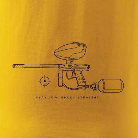 Minimalistický marker stay low shoot straight