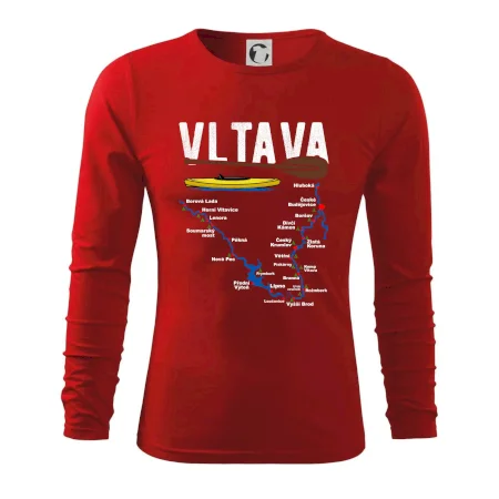 Mapa řeky Vltavy