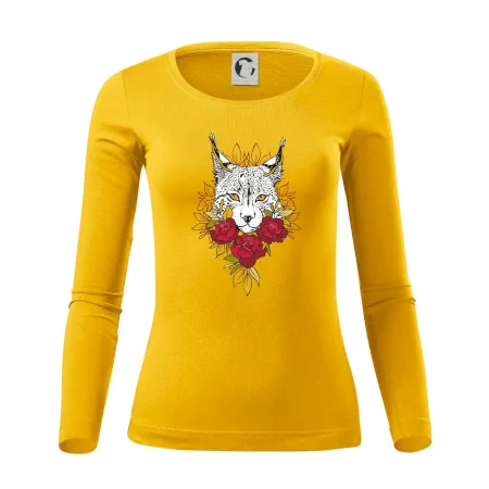 Rys s červenými růžemi  (Pecka design)