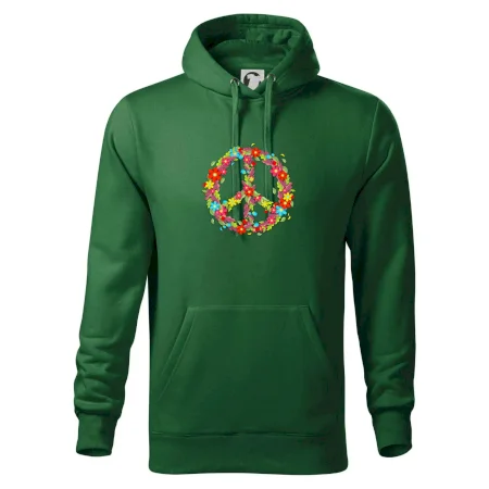 Peace symbol červené květiny