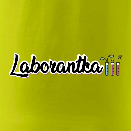 Laborantka a zkumavky