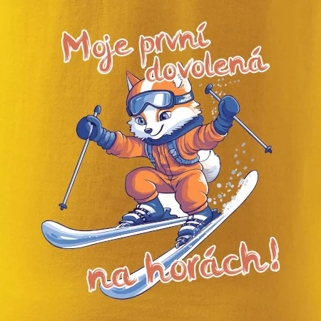 Moje první dovolená na horách oranžová liška