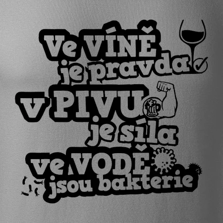 Ve víně je pravda, v pivu síla, ve vodě bakterie