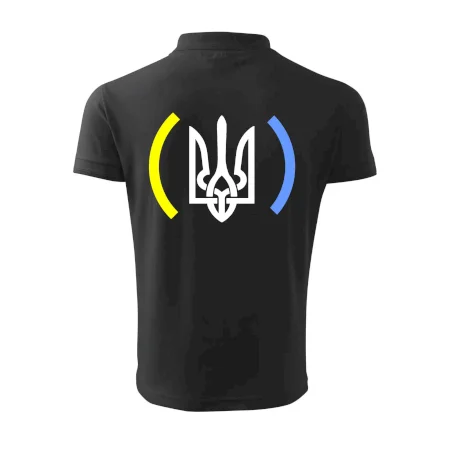 Ukrajina trojzubec s barvami