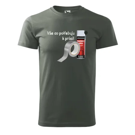 Pěna  a páska - vše co potřebuji k práci