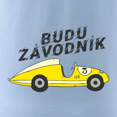 Budu závodník žluté  auto