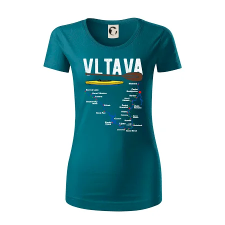 Mapa řeky Vltavy
