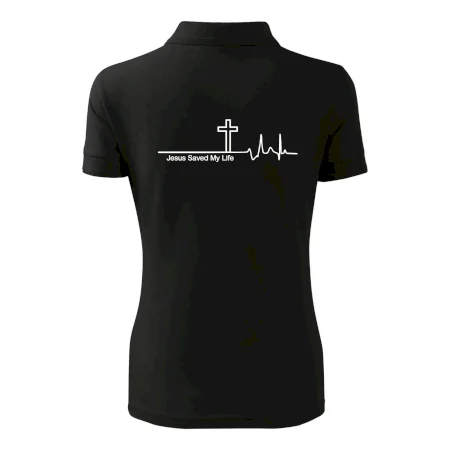 Jesus Saved My Life kříž ekg