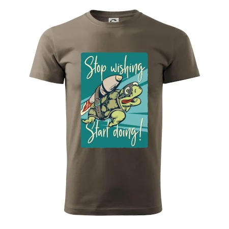 Stop wishing start doing želva