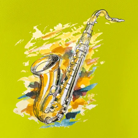 Saxofon malovaný