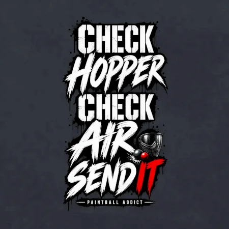 Kontrola zásobníku check hopper air paintball
