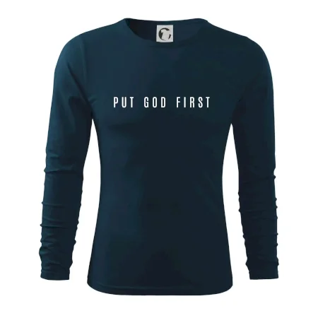Put God first slabý nápis