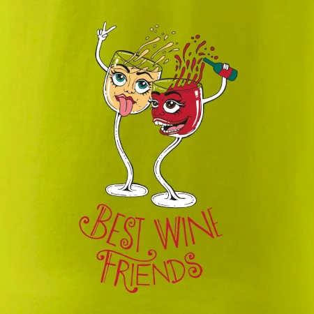 Best wine friends dancing (Pecka design)