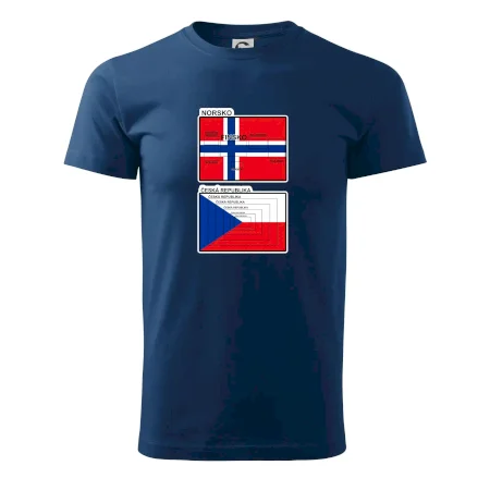 Norská a česká vlajka