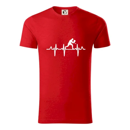 EKG stolní tenista stojící