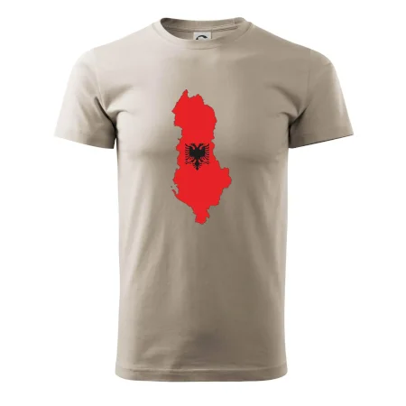 Albánie mapa a znak