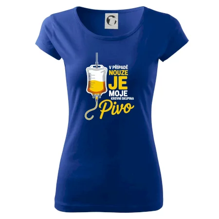 V případě nouze je moje krevní skupina pivo