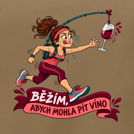 Běžím abych mohla pít víno