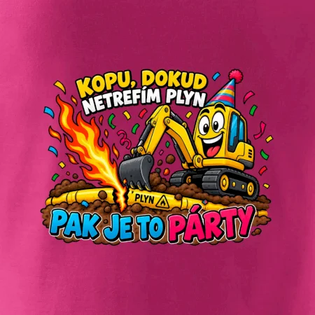 Bagrista kope dokud netrefí plyn