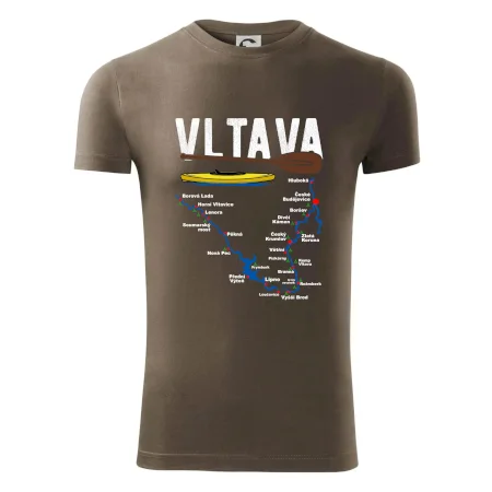 Mapa řeky Vltavy