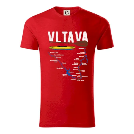 Mapa řeky Vltavy