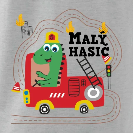 Malý hasič - auto a dinosaurus