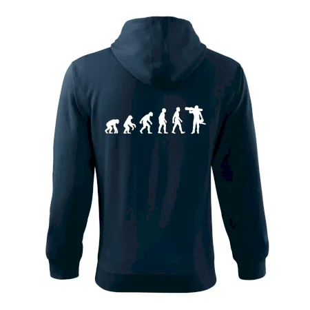 Evoluce dřevorubec - pila a kmen