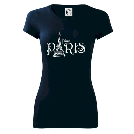 Paris nápis Eiffelovka rovný