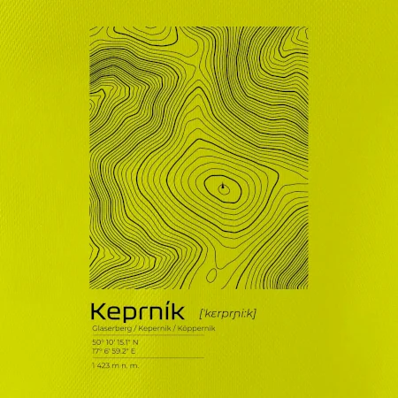 Keprník - vrstevnice v obdélníku