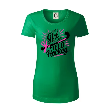 Just a girl who loves field hockey černo růžové