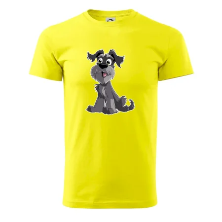Knírač kreslený sedící