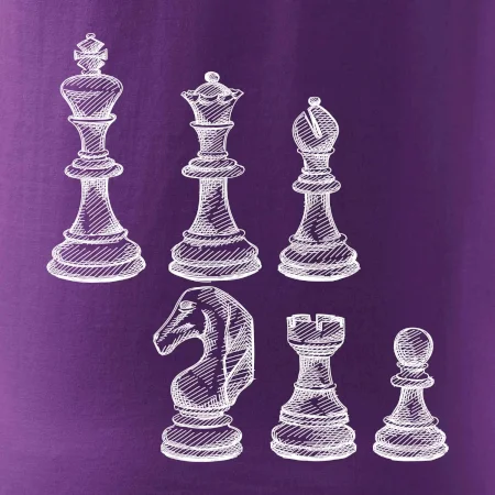 Šachové figurky kreslené