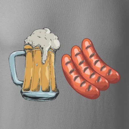 Pivo a klobása