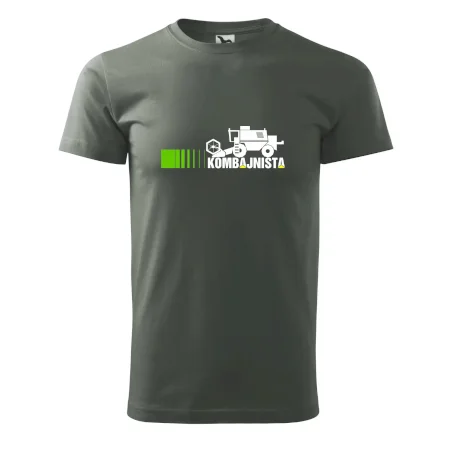 Kombajnista zelená a žlutá