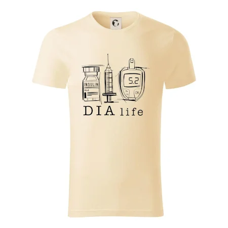 D I A life - kreslený insulin injekce a glukometr