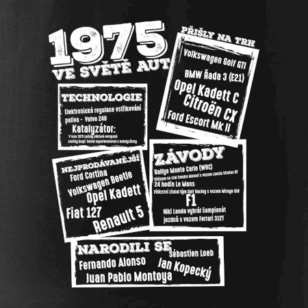V kostce pro fanouška automobilismu 1975