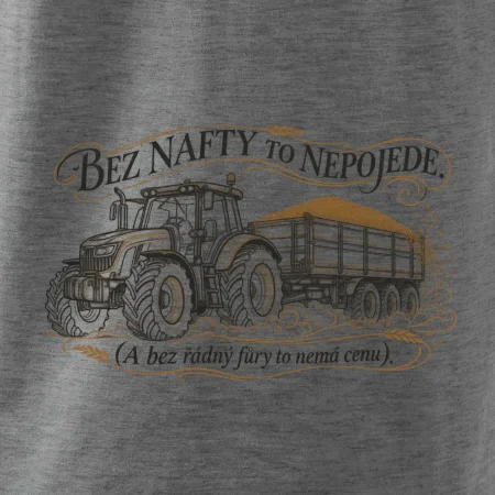 Bez nafty to nepojede traktor s vlekem