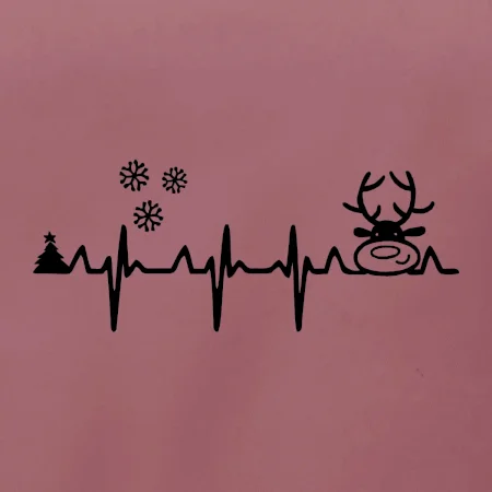 EKG Vánoce Vločky a sob