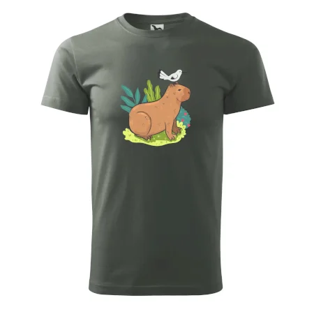 Kapybara a ptáček