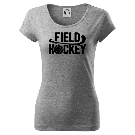 Field hockey míček a nápis